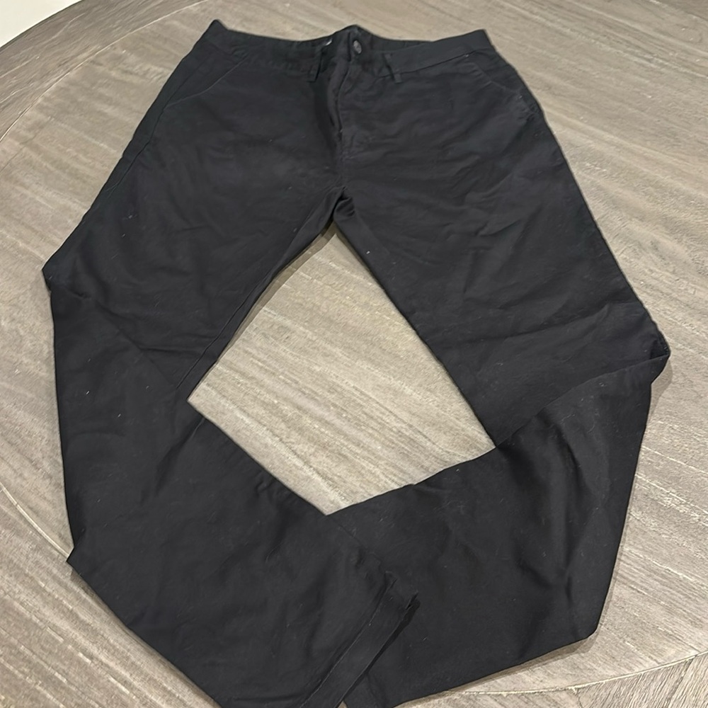 Globe Mens 34 Pants Slim Fit Mid Rise Stretch black NWOT